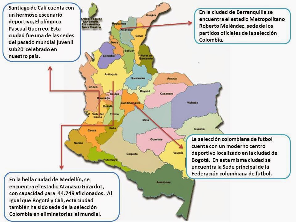 Colombia Mapa Geografico