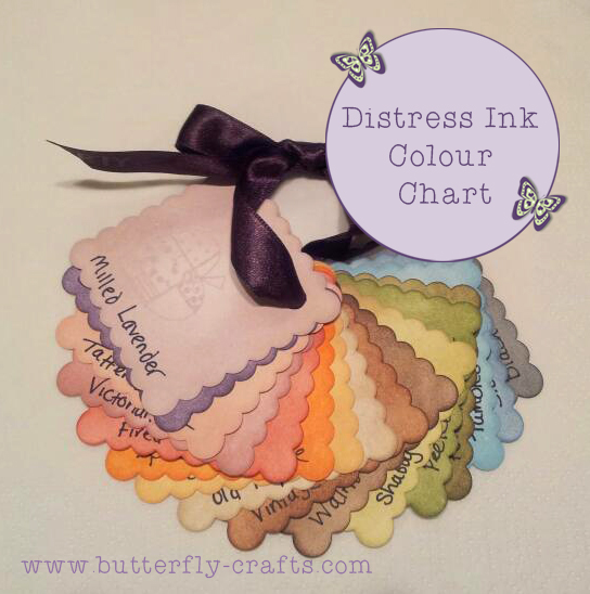 Distress Ink Colour Chart