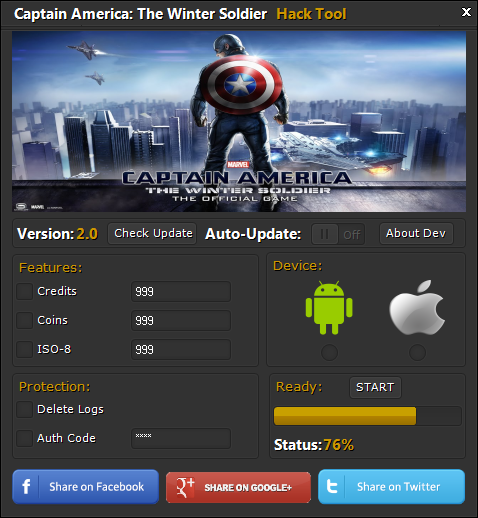 Trucchi Captain America, Captain America truc Trucco Captain America, Captain America codigos, comment pirater Captain America, Captain America tricherie Astuce Captain America, Captain America Triche, Captain America outil depiratage