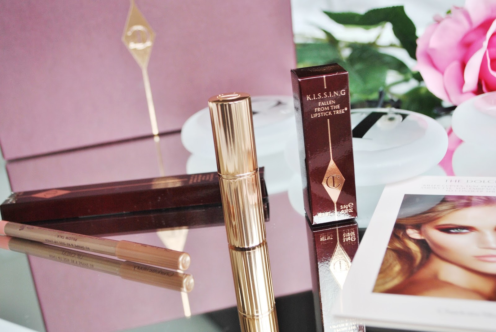 CHARLOTTE TILBURY PENELOPE PINK LIPSTICK PILLOW TALK LIP LINER