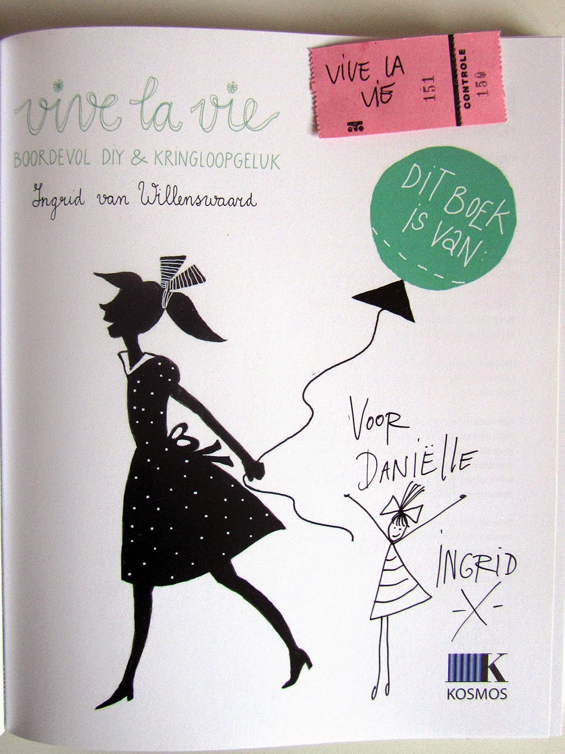 signed copy of vive la vie