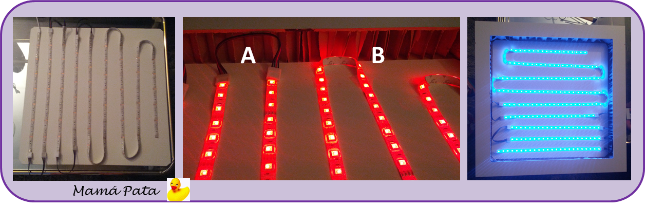 LEDs en su sitio y funcionando