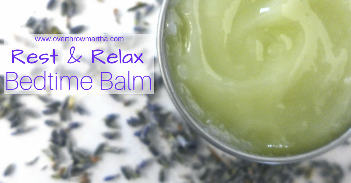 How to make your own #DIY Rest and Relaxation #Bedtime Balm to support #sleep