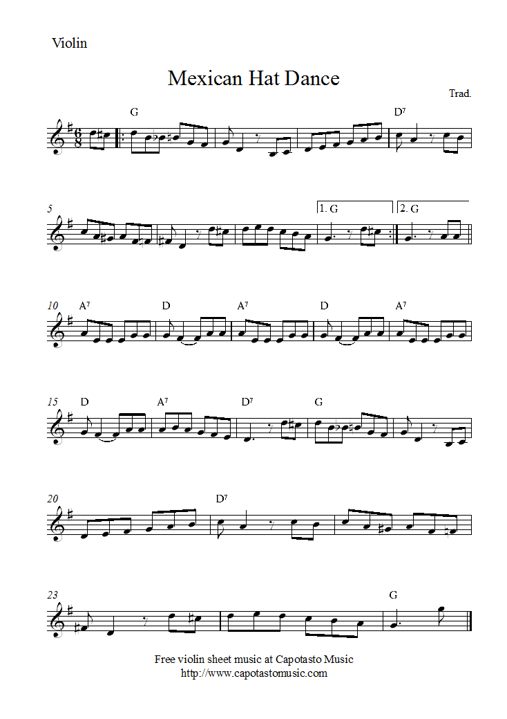 printable music score
