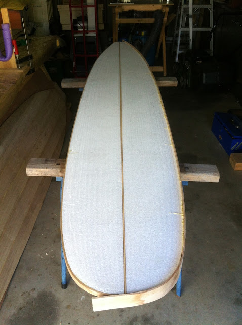 wood surfboard