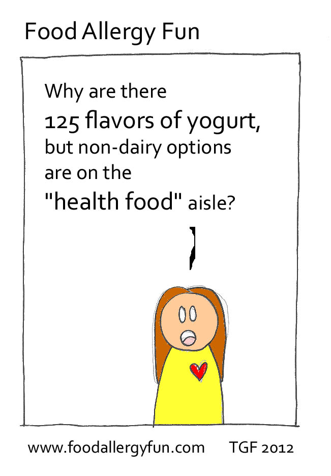 Food Allergy Fun Yogurt Food Allergy Cartoon