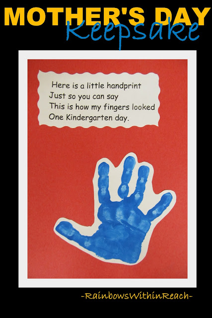 photo of: Kindergarten Handprint poem, Poem for handprint art, 