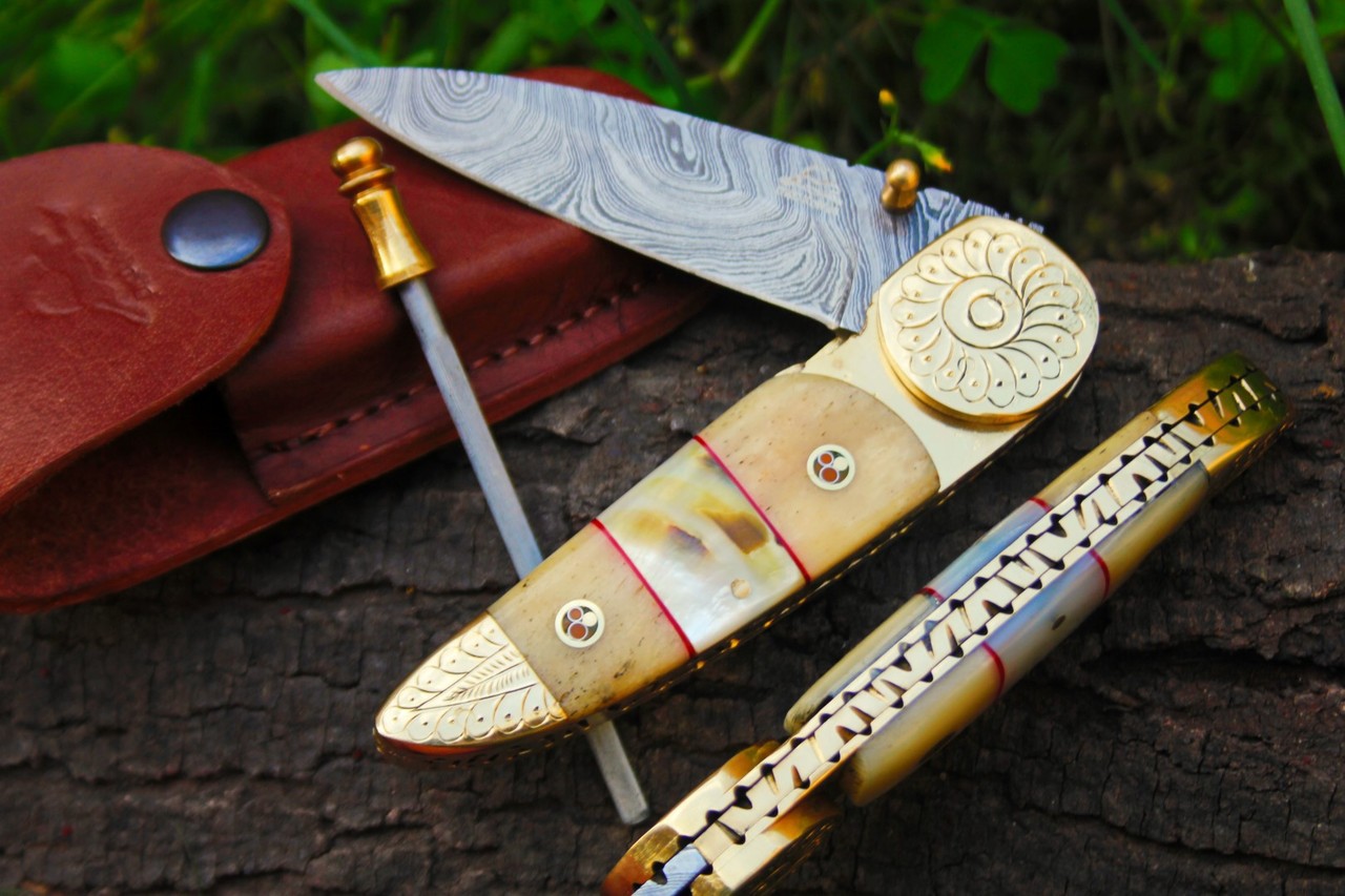 buy custom knives hunting knives pocket knives damascus knives at