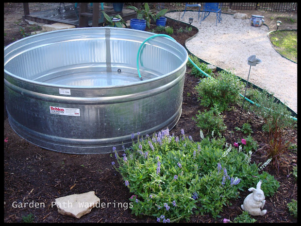 garden path wanderings stock tank