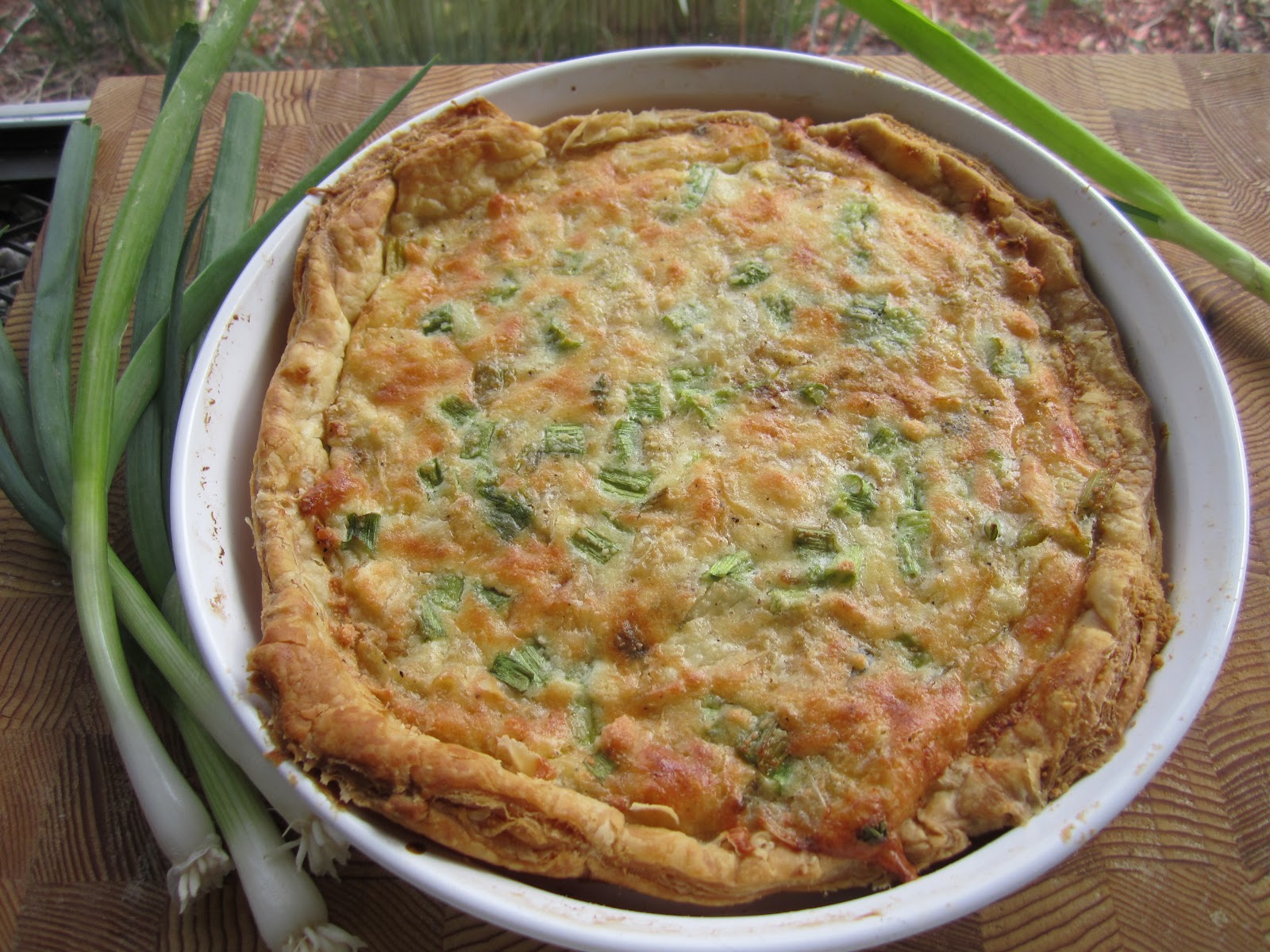 The Irish Mother Spring Onion Tart with Puff Pastry Crust
