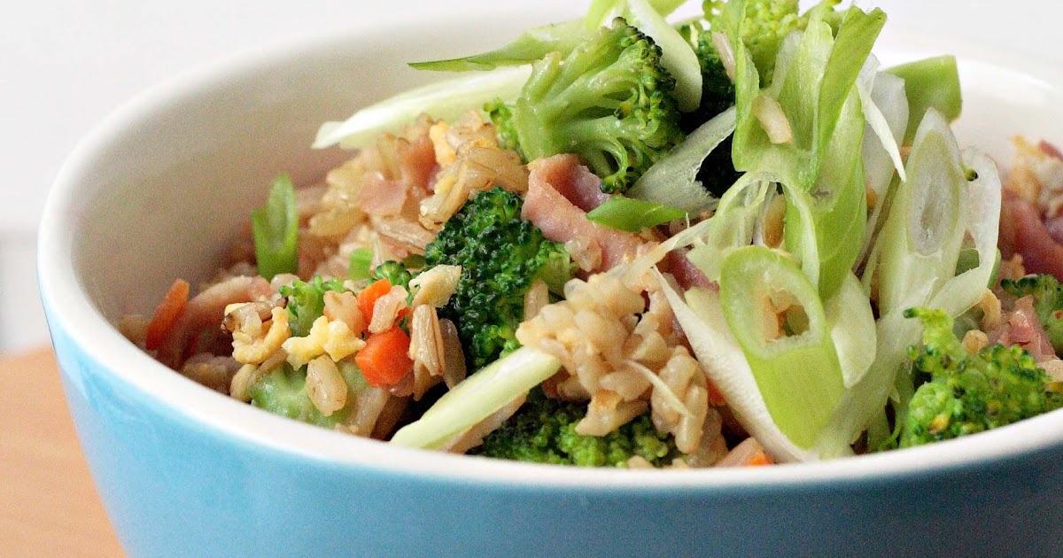 my tablescapes Healthy cooking Brown rice, japanese fried rice style