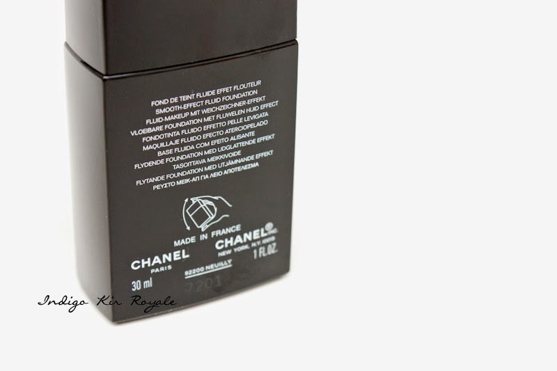 Indigo Kir Royale: FIRST IMPRESSIONS - CHANEL PERFECTION LUMIÈRE VELVET  SMOOTH-EFFECT MAKEUP SPF 15 FOUNDATION