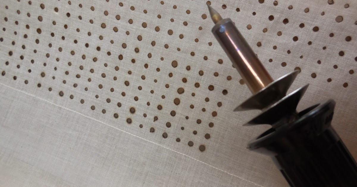 Art With a Needle Burning holes Plan B