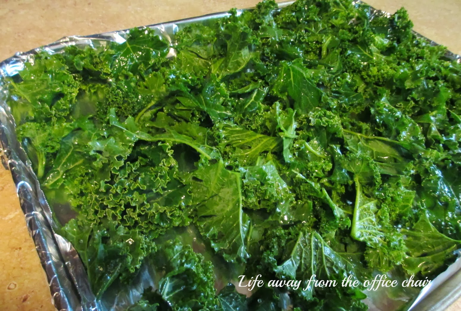 Baked Kale Chips Life Away From The Office Chair