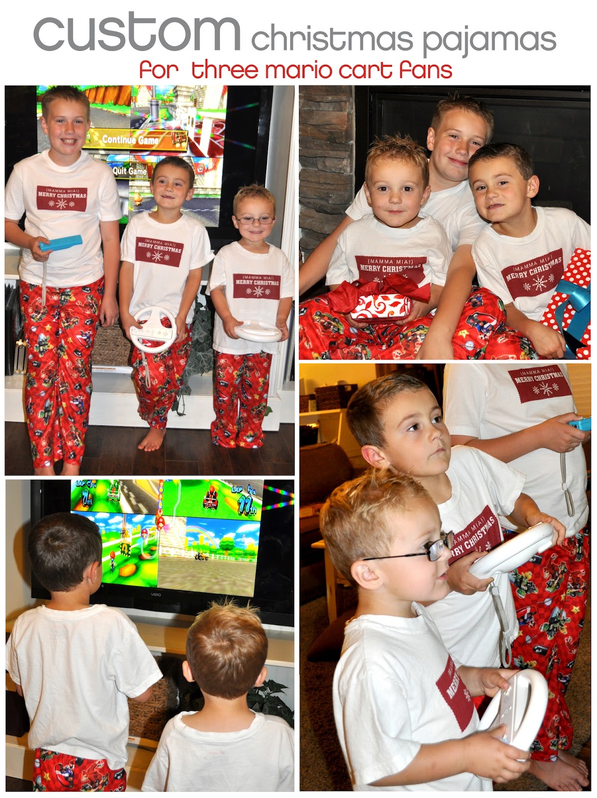 Summer christmas matching family pajamas Anna's Design: Custom Christmas Pajamas