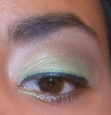 FOTD: Jungle Fever: I used this eye shadow/glitter brush to apply eye shadow