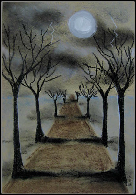 Perspektive Zeichnen Landschaft Marymaking One Point Perspective Spooky Landscapes