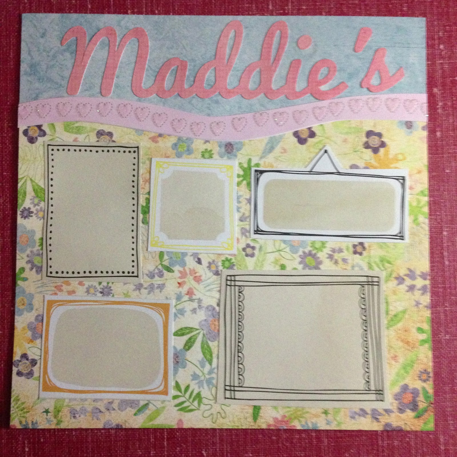 Mrs Crafty Adams How to make a scrapbook for Baby's First Year