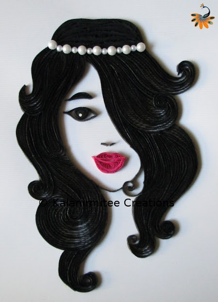 paper quilling quilled portrait