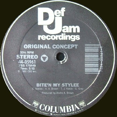 Original Concept ‎– Bite'n My Stylee / Pump That Bass (1986, 12'', 320)