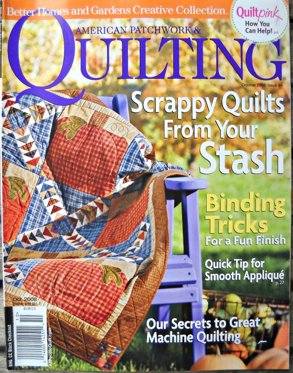 Curlicue Creations American Patchwork and Quilting Magazine Back