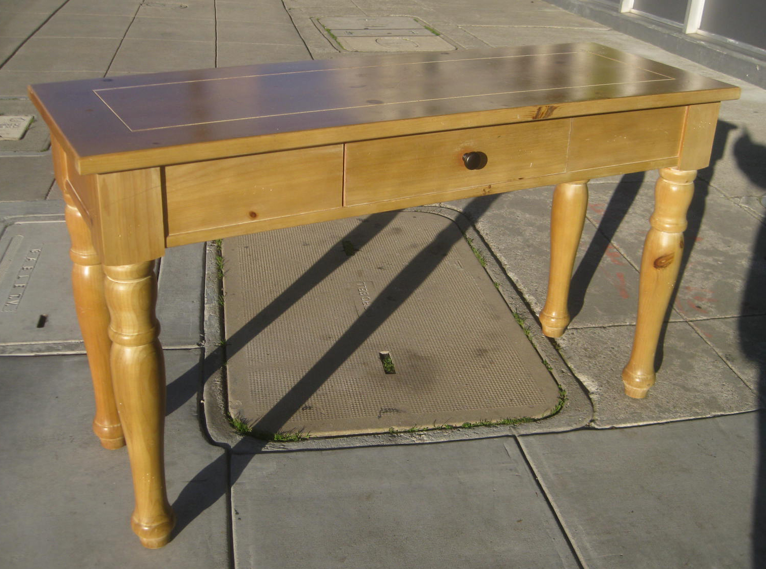 UHURU FURNITURE & COLLECTIBLES SOLD Pine Console Table 50