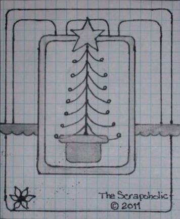 The Scrapoholic : 30 Days Of Christmas Cards n Sketches ~ Day 12