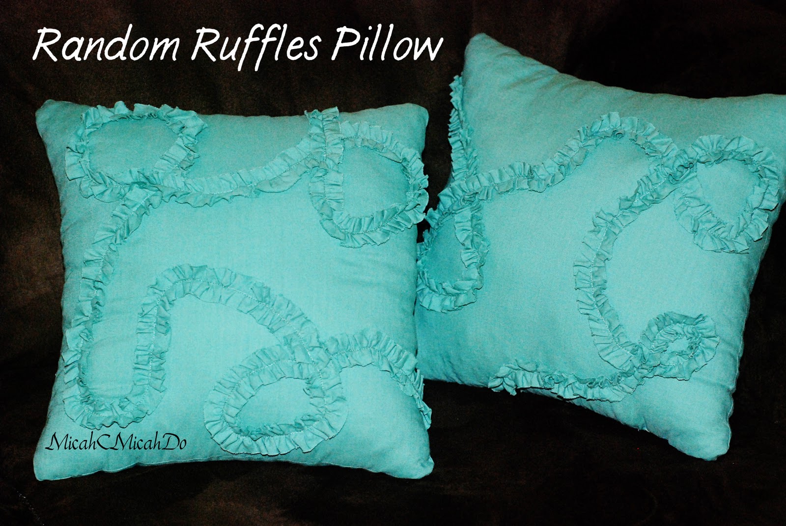 Micah C Micah Do Random Ruffles Pillow Tutorial