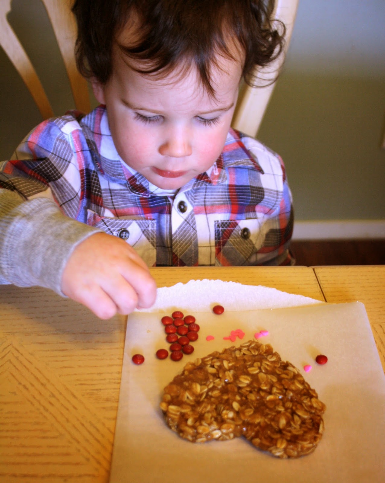 Having Fun at Home Heart Shaped Granola Bars {Healthy Valentines Treats}