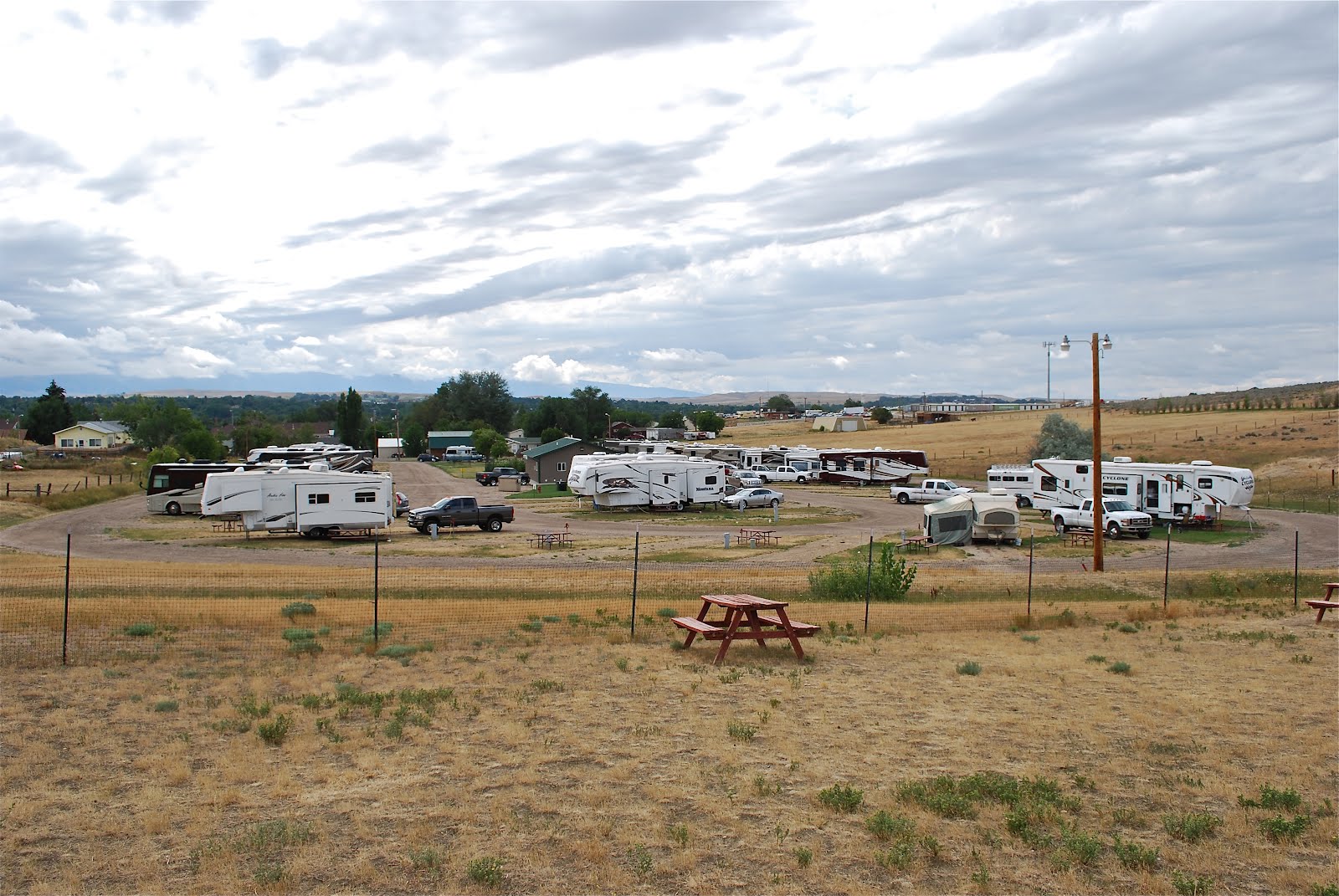 BLUE SKY AHEAD Peter D's RV Park, Sheridan, Wyoming