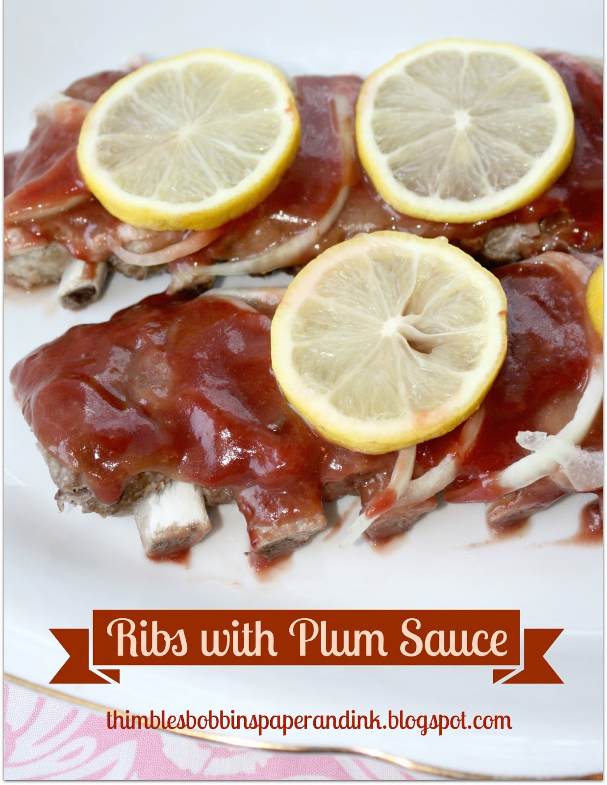 Thimbles, Bobbins, Paper and Ink Asian Plum Sauce