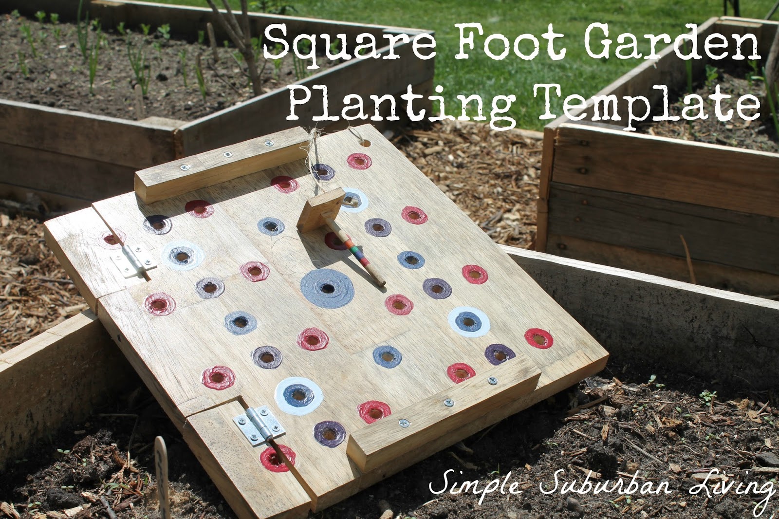 Square Foot Garden Planting Template Simple Suburban Living