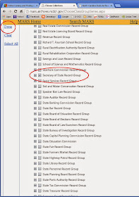 NC State Archives MARS Online Catalog Secretary of State records