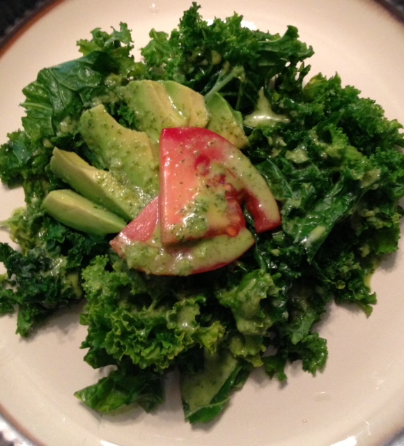 Citrus & Spice Kale Salad with Cilantro Lime Dressing