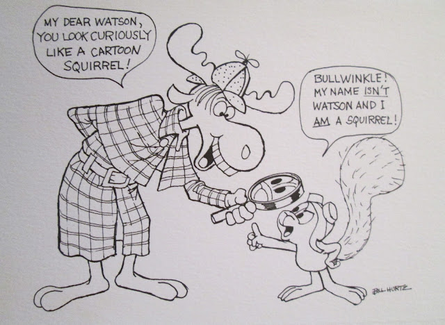 Bullwinkle as Sherlock Holmes by Bill Hurtz