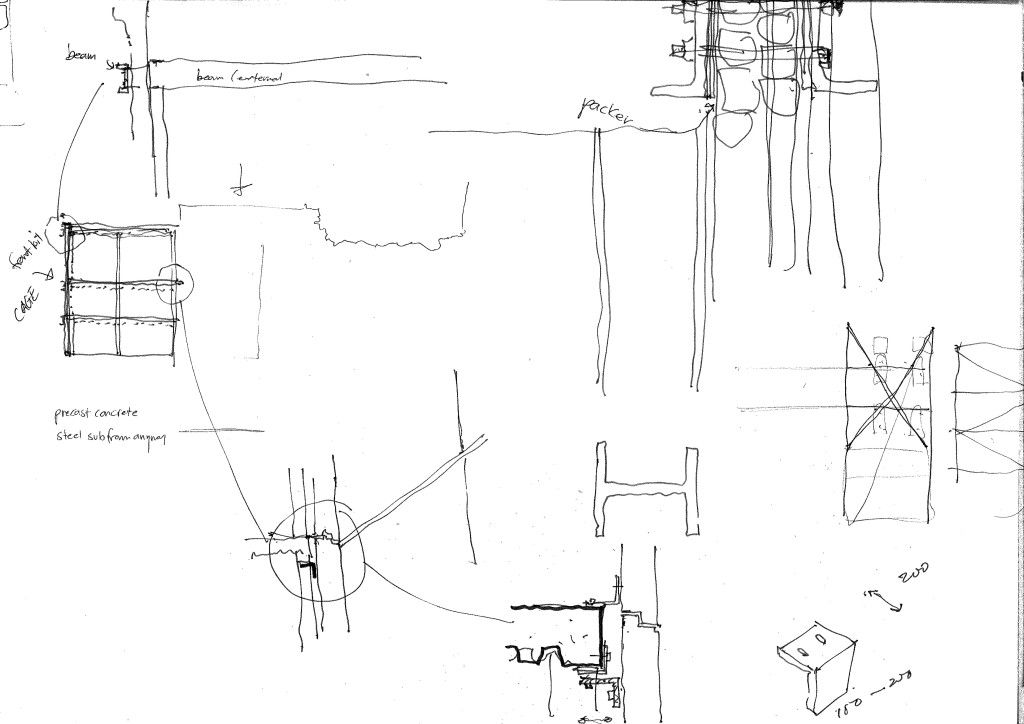 design 6 detail drawings for structure