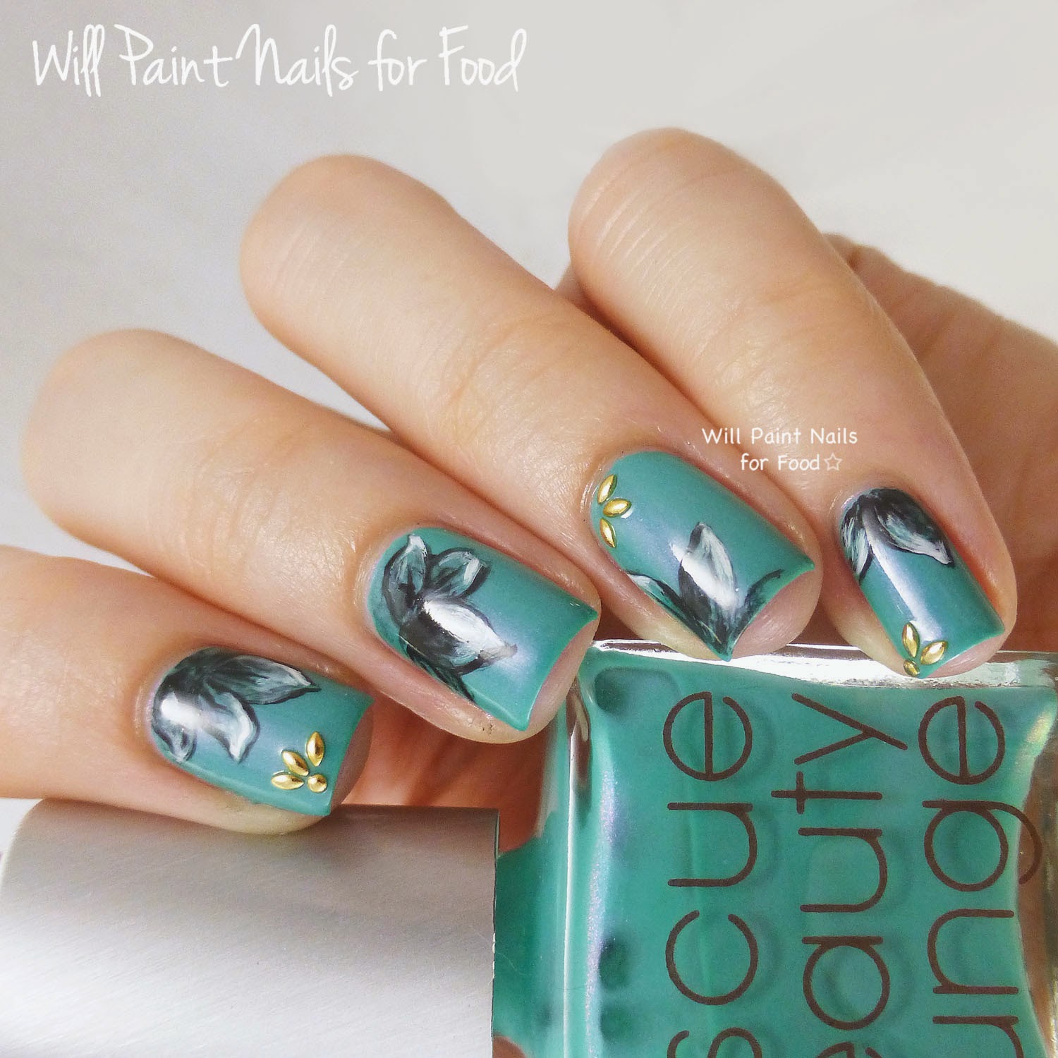 Will Paint Nails for Food GOT Polish Challenge Graphic Lilies With