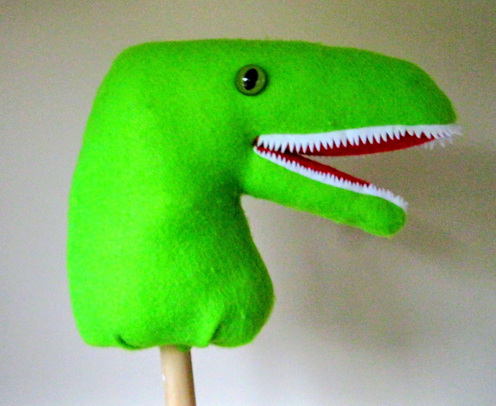 dinosaur stick horse