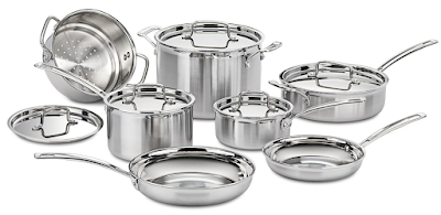  Cuisinart MCP-12N MultiClad Pro Stainless Steel 12-Piece Cookware Set