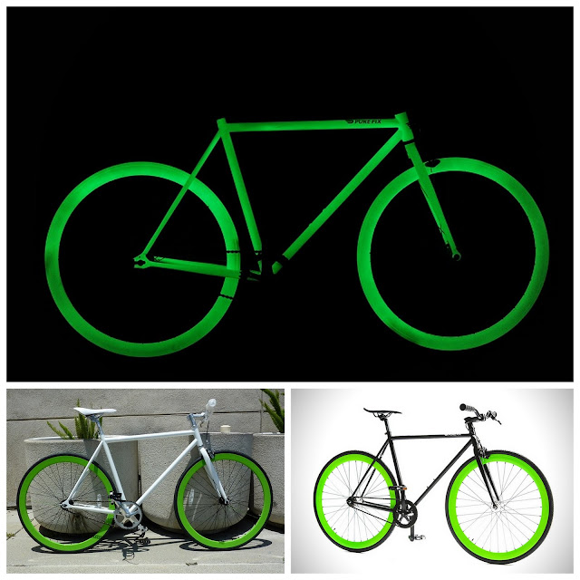Bicicleta fluorescente