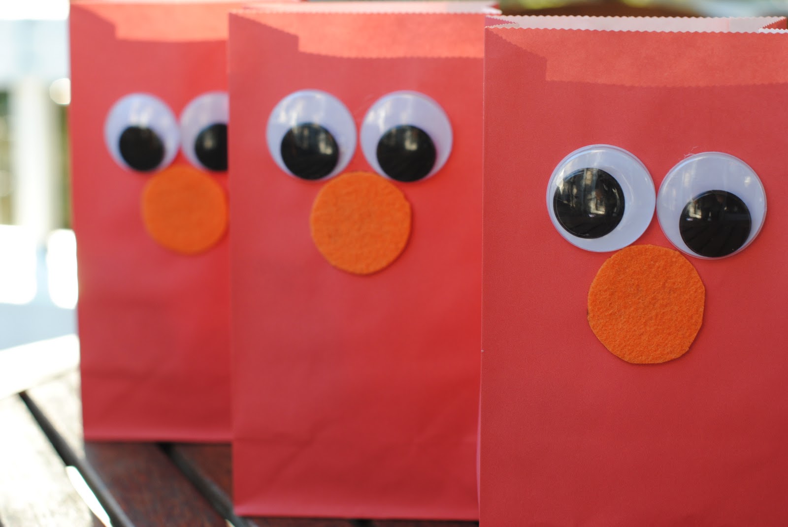 DIY Elmo Treat Bags Jackie Fogartie