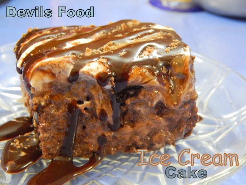 devils food ice cream cake/pie