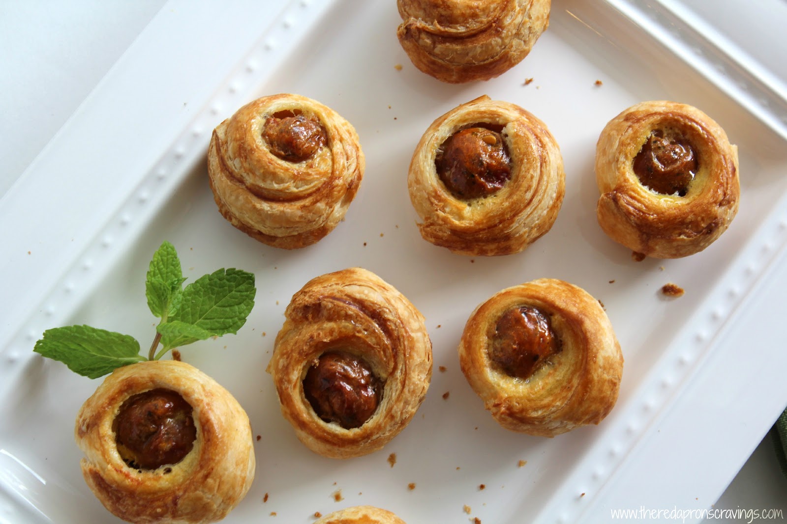 The Red Apron Spicy Hogs in a Blanket