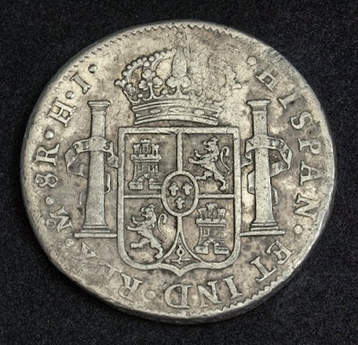 Mexico Spanish Colonial 8 Reales silver coin