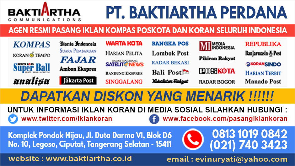 PASANG IKLAN KORAN