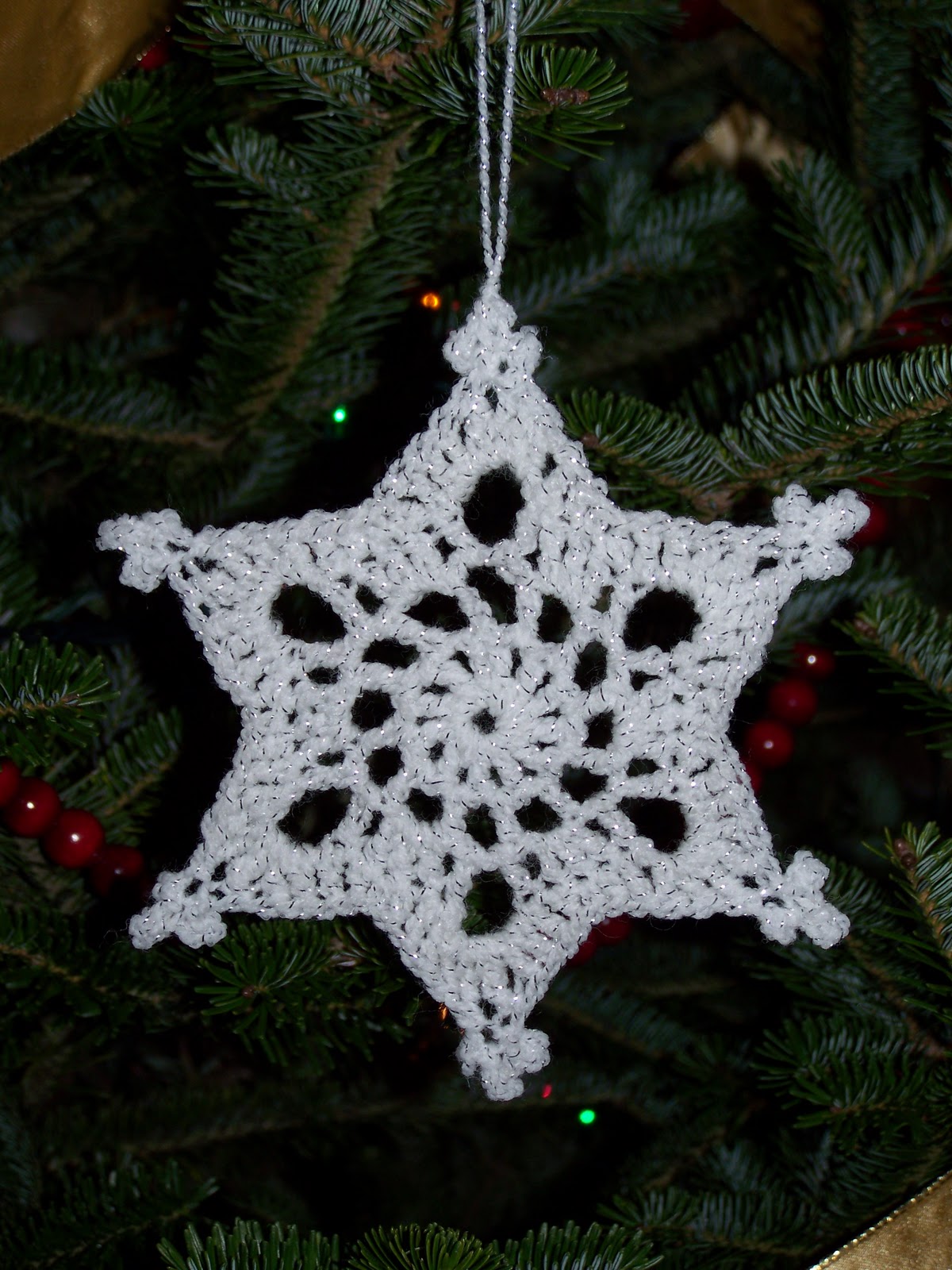 When Life Gives You Scraps, Make Quilts!: Crocheted Snowflake Ornaments