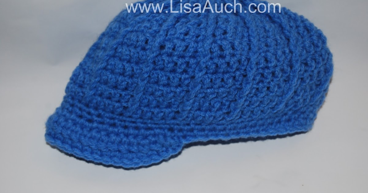 Free Crochet newsboy Hat Pattern {Newborn3 months} Free Crochet
