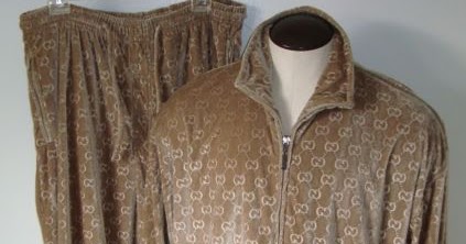 gucci velour suit