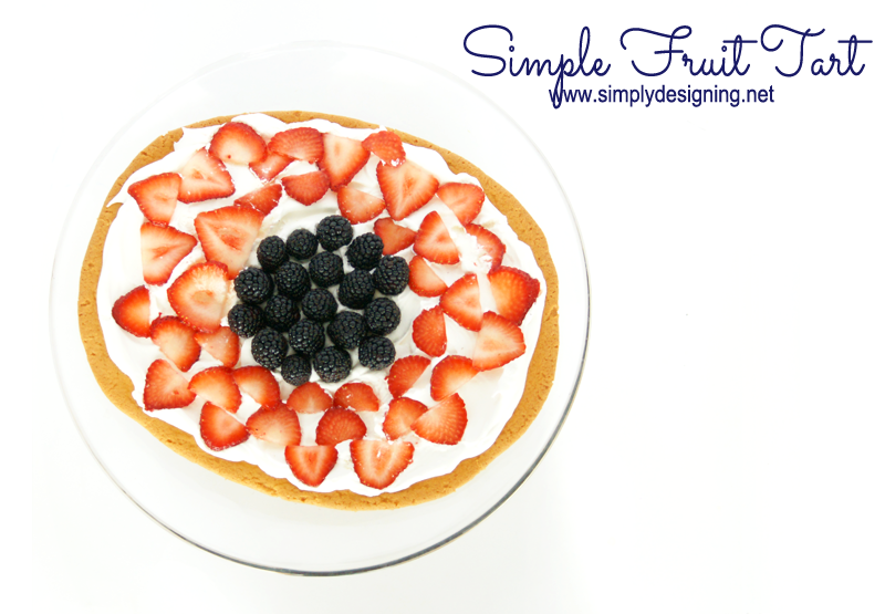 Simple Fruit Tart | this is so simple,even a child can do most of it!  Definitely pinning for later! | #recipes #dessert #fruit #tart