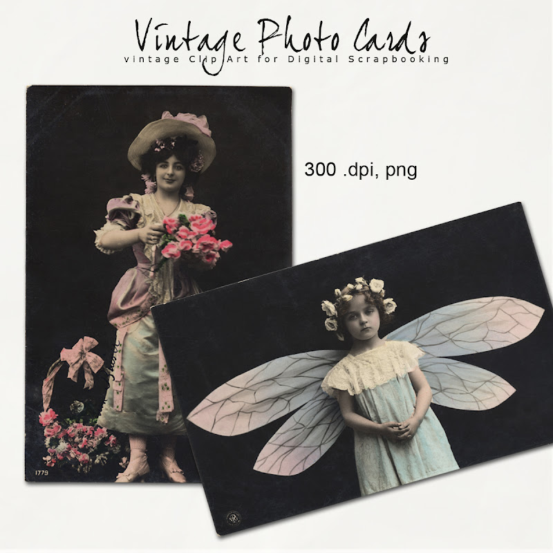 Freebies Vintage Post Cards KitFar Far Hill Free database of digital